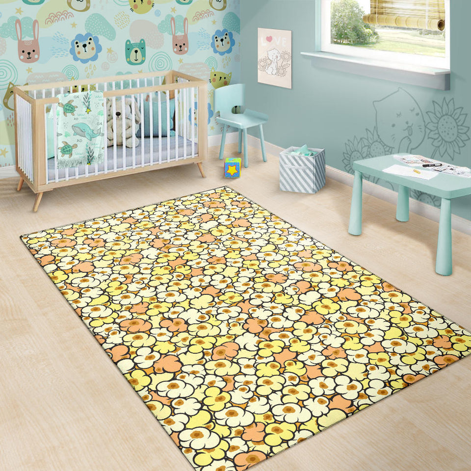 Popcorn Pattern Print Design 03 Area Rug