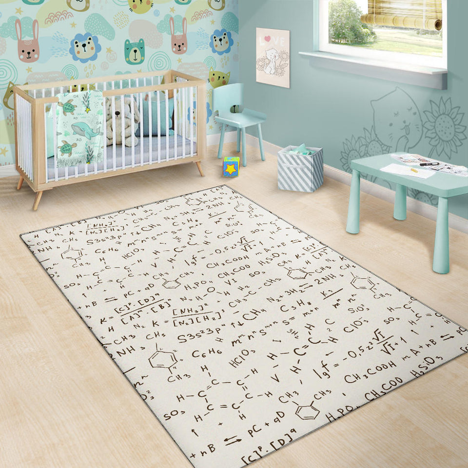 Chemistry Periodic Table Pattern Print Design 04 Area Rug