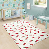 Chili Peppers Pattern Area Rug