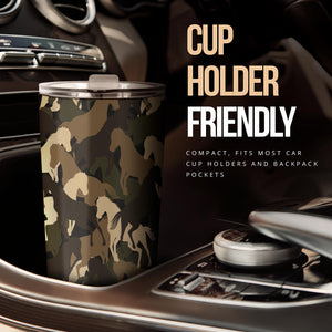 Horse Camo Camouflage Pattern Tumbler