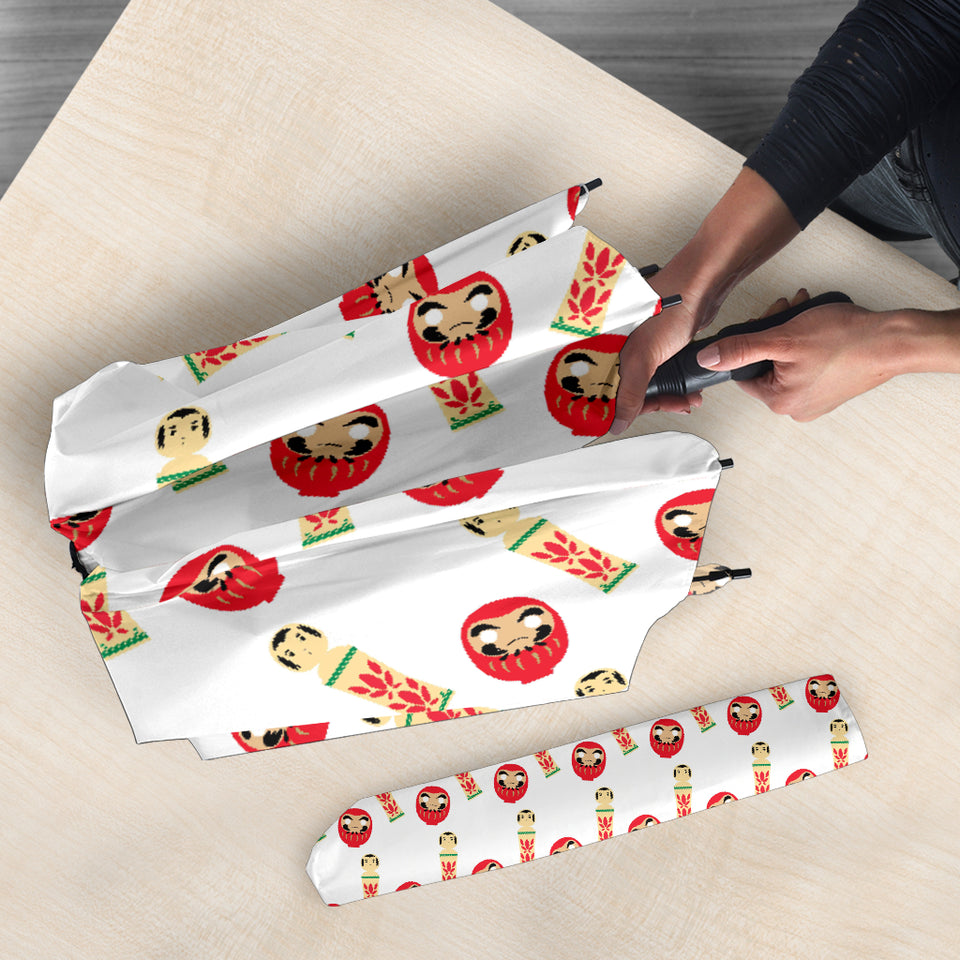 Daruma Japanese Wooden Doll Umbrella