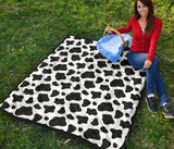 Cow Skin Pattern Premium Quilt