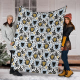 Lion Pattern Print Design 05 Premium Blanket