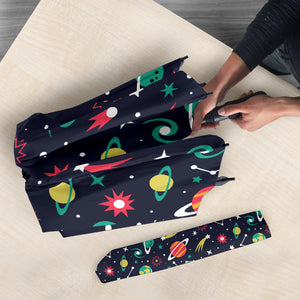 Colorful Space Pattern Planet Star Umbrella