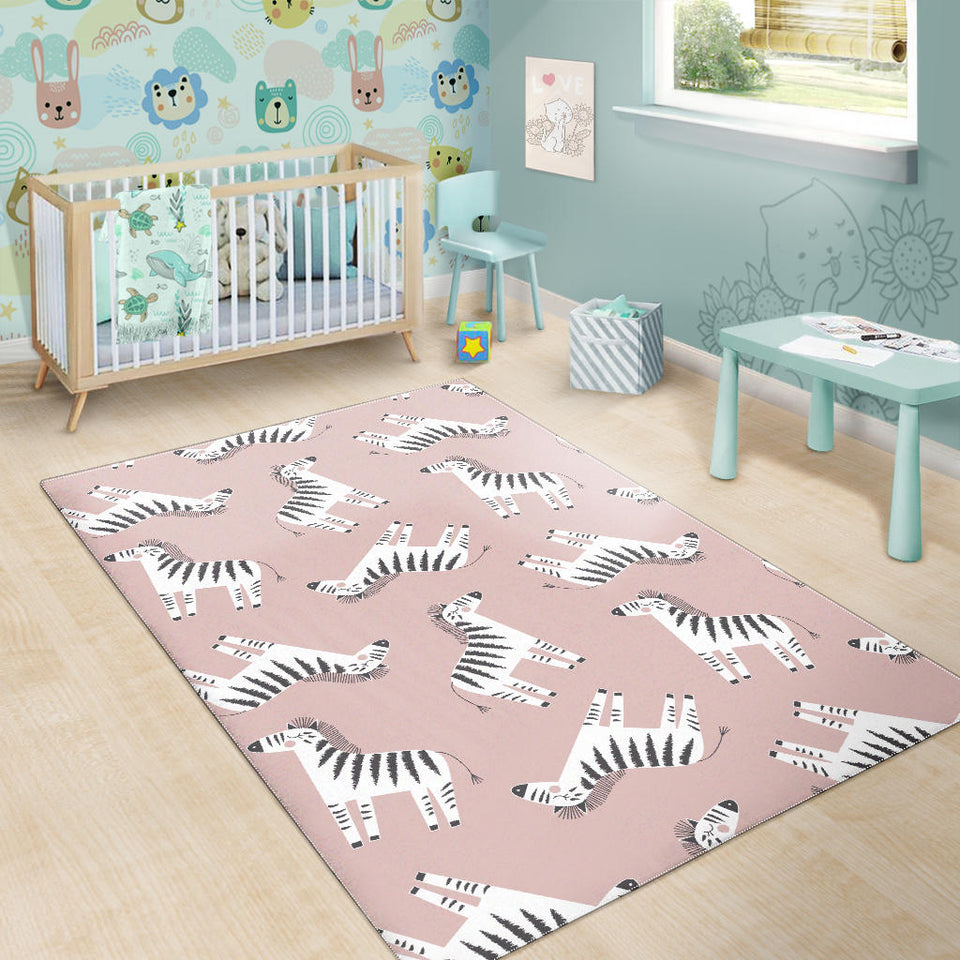 Cute Zebra Pattern Area Rug