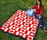 Canada Pattern Print Design 05 Premium Quilt