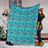 Math Pattern Print Design 02 Premium Blanket