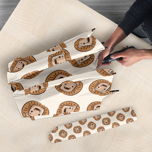 Lion Pattern Print Design 01 Umbrella