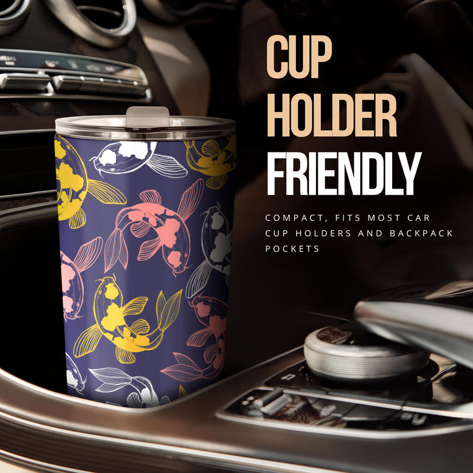 Koi Fish Carp Fish Pattern Tumbler