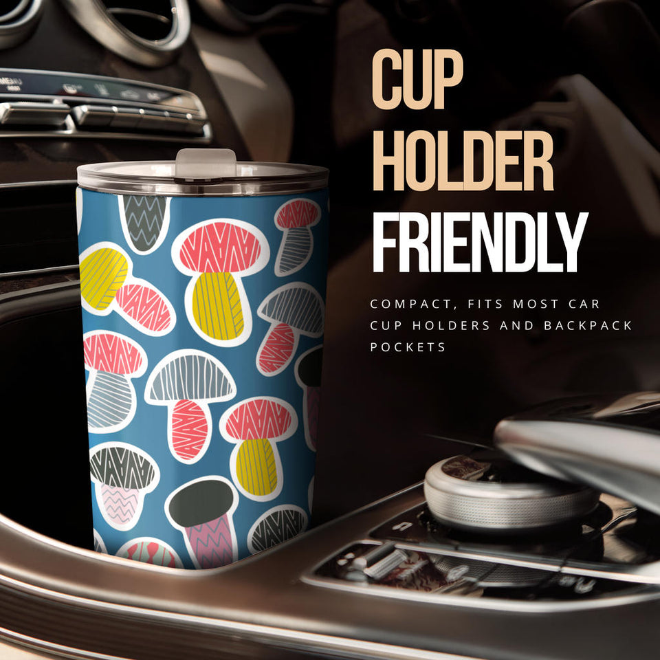 Colorful Mushroom Design Pattern Tumbler