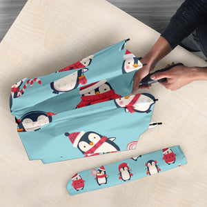 Cute Penguin Christmas  Design Pattern Umbrella