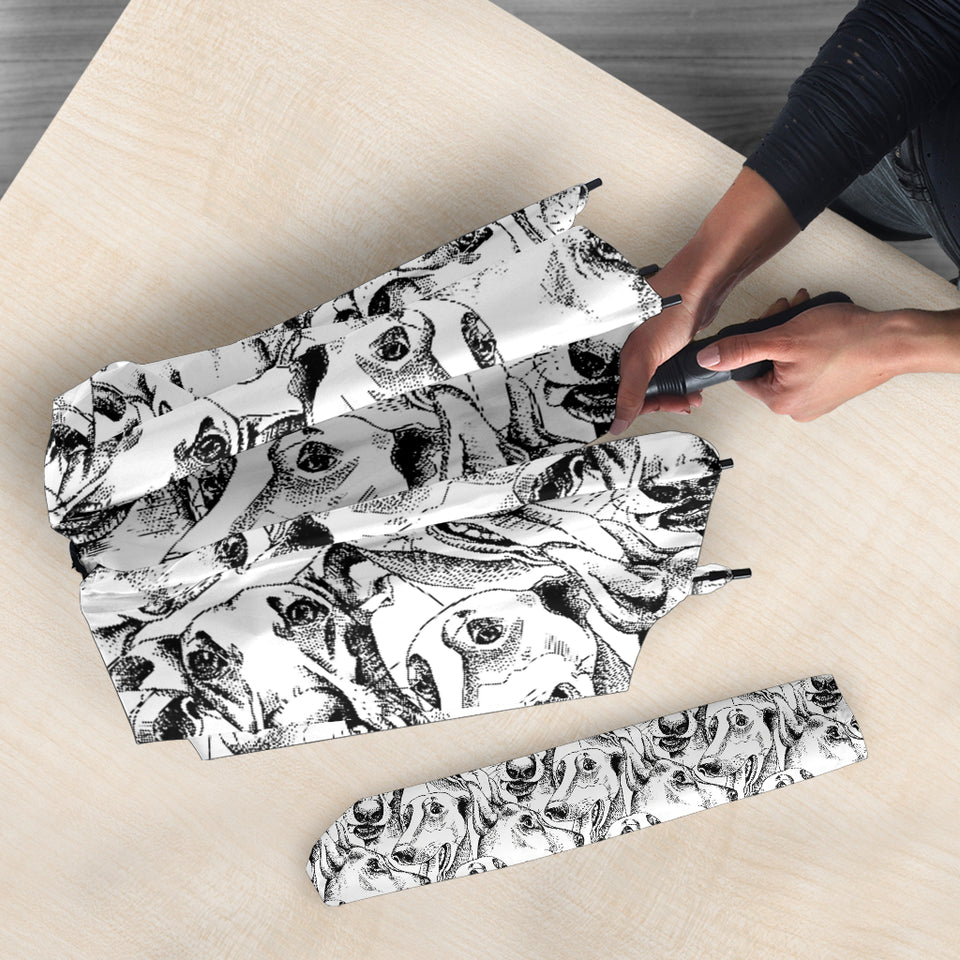 Greyhound Pattern Print Design 01 Umbrella
