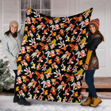 Goldfish Pattern Print Design 03 Premium Blanket