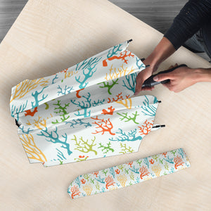 Coral Reef Pattern Print Design 02 Umbrella