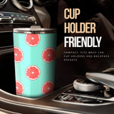 Grapefruit Green Background Tumbler