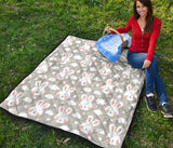 Rabbit Cloud Pattern Premium Quilt