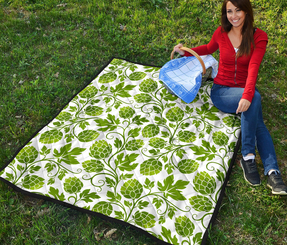 Hop Design Pattern Premium Quilt