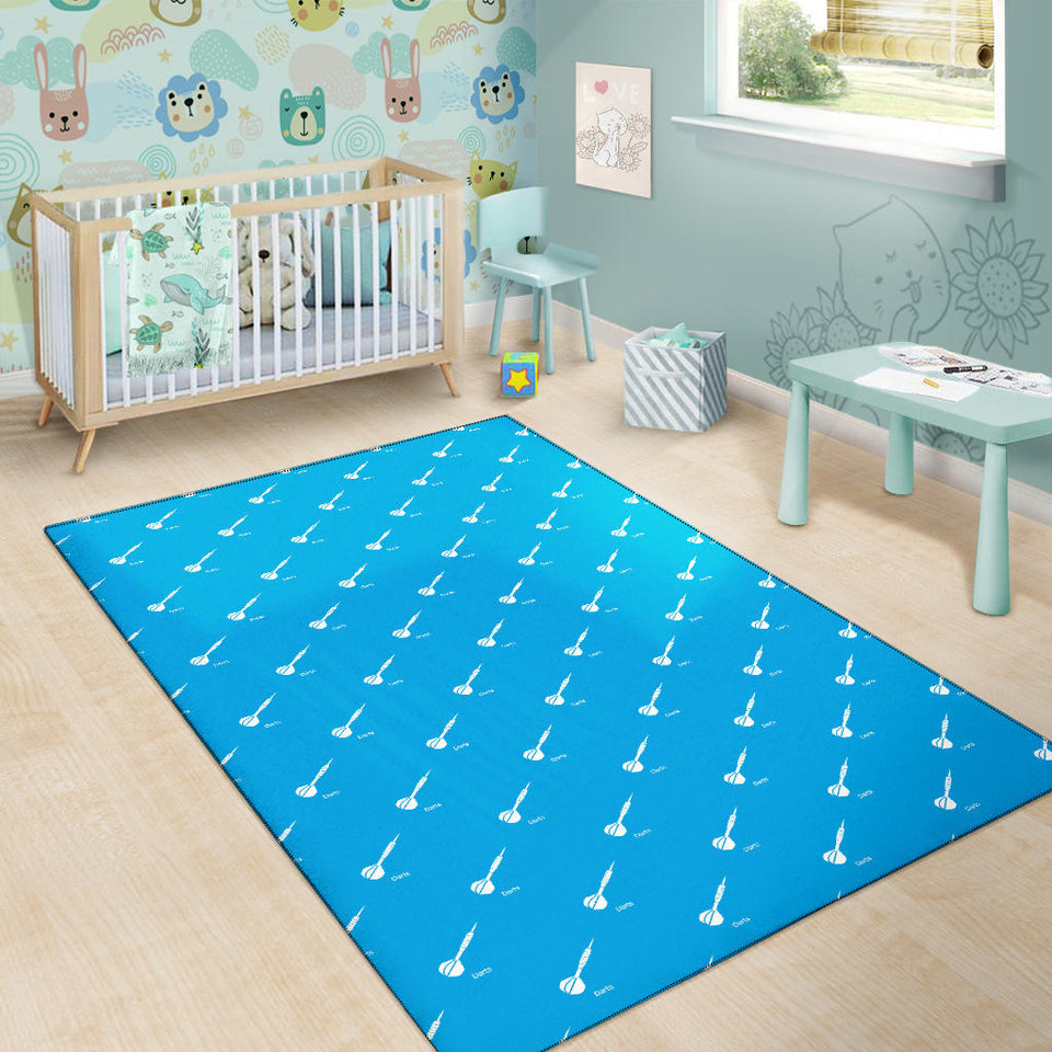 Darts Pattern Print Design 05 Area Rug