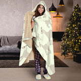Little Young Goat Pattern Hooded Blanket