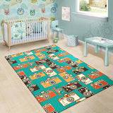Camera Pattern Print Design 03 Area Rug