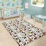 Giraffe Pattern Print Design 05 Area Rug