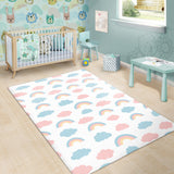 Cute Rainbow Clound Pattern Area Rug