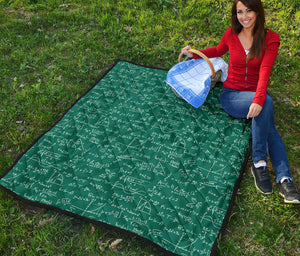 Math Pattern Print Design 01 Premium Quilt