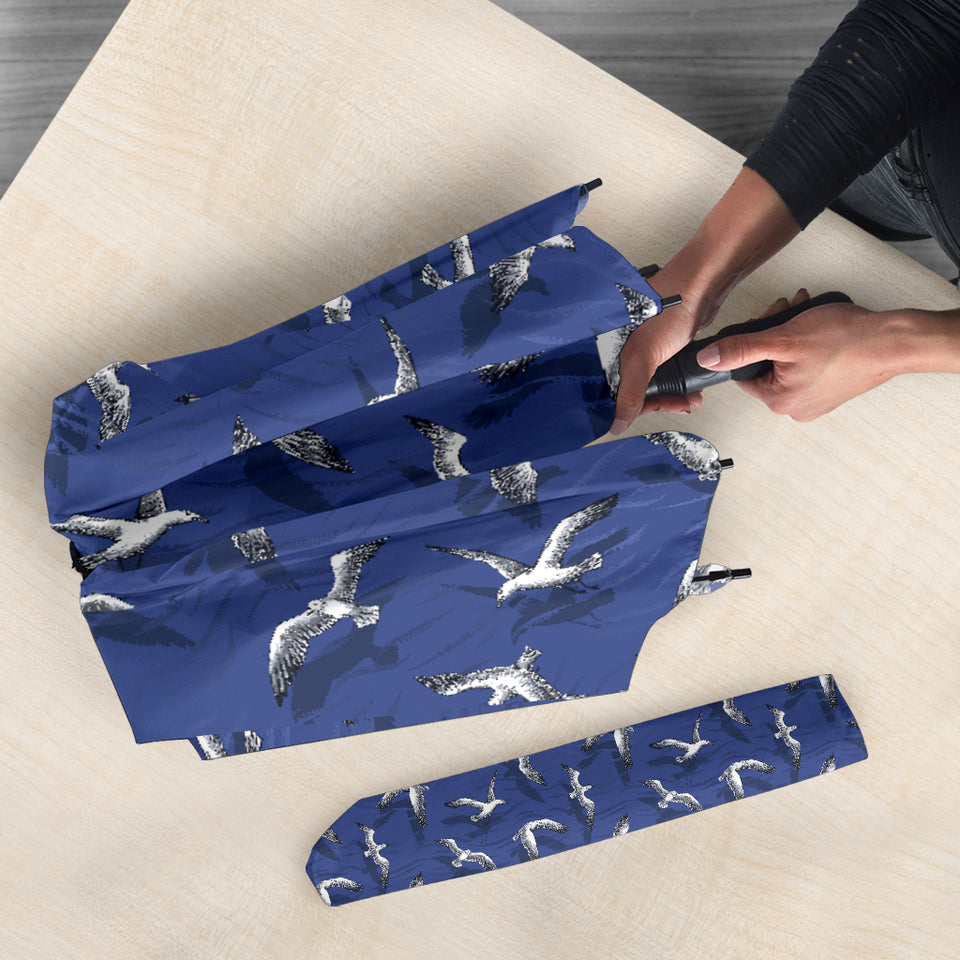 Seagull Pattern Print Design 03 Umbrella