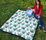 Coral Reef Pattern Print Design 04 Premium Quilt