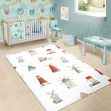 Windmill Design Pattern Area Rug