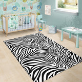 Zebra Skin Pattern Area Rug