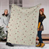Jack Russel Pattern Print Design 02 Premium Blanket