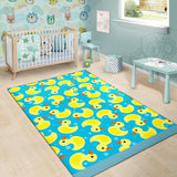 Duck Toy Pattern Print Design 04 Area Rug