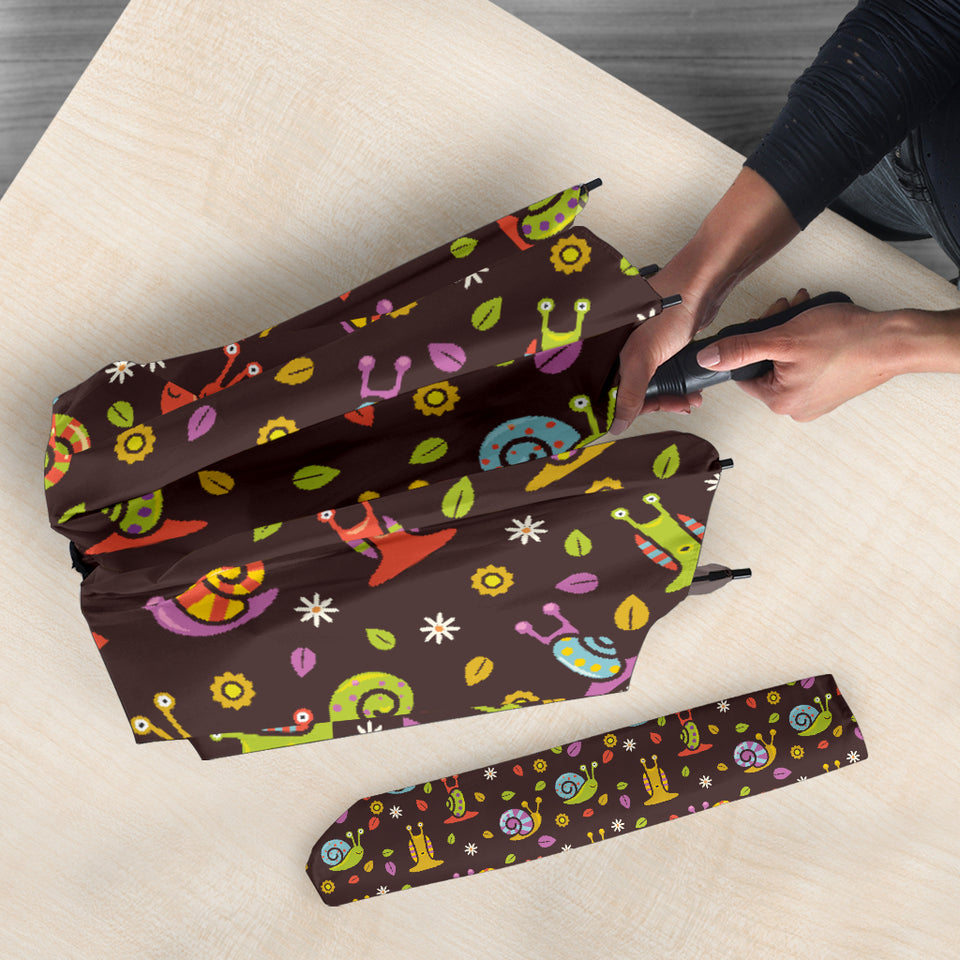 Snail Pattern Print Design 02 Umbrella