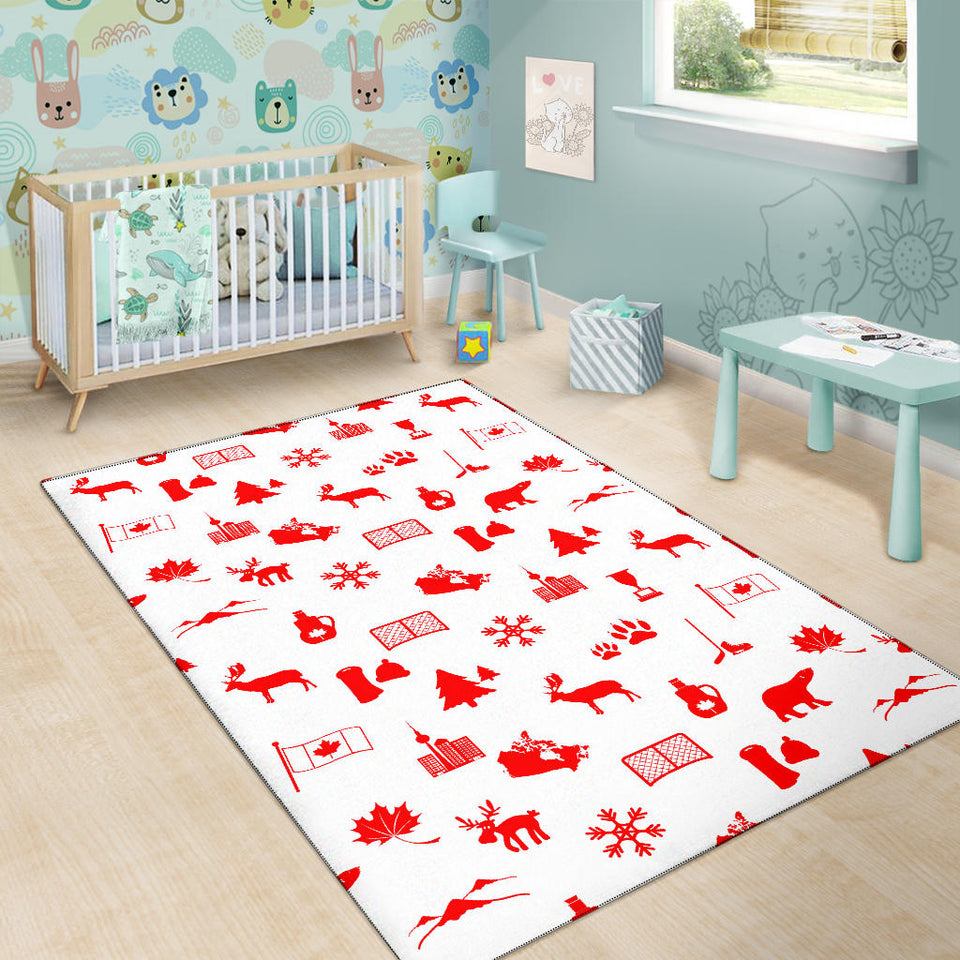 Canada Pattern Print Design 04 Area Rug