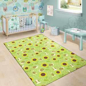 Snail Pattern Print Design 01 Area Rug