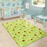 Snail Pattern Print Design 01 Area Rug