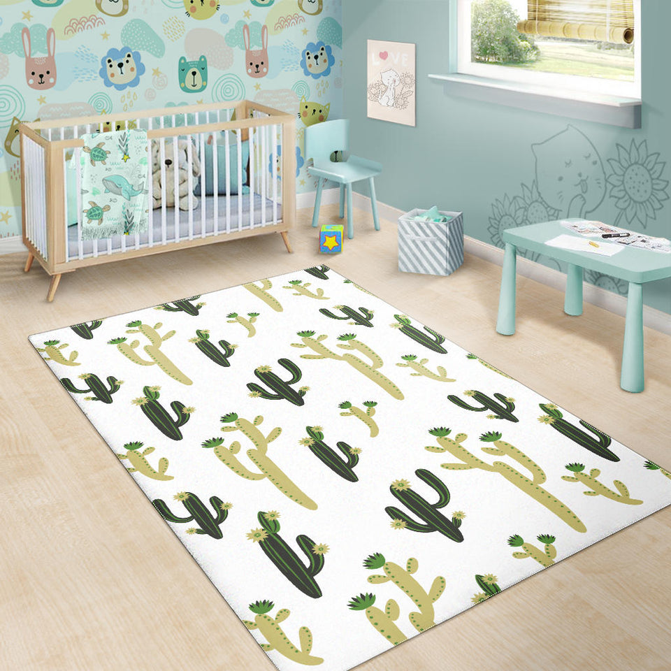 Cute Cactus Pattern Area Rug