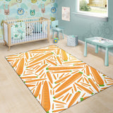 Carrot Pattern Print Design 02 Area Rug