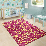 Popcorn Pattern Print Design 02 Area Rug