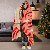 Beautiful Chili Peppers Pattern Hooded Blanket
