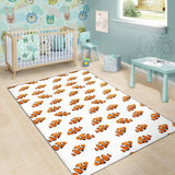 Clown Fish Pattern Print Design 03 Area Rug