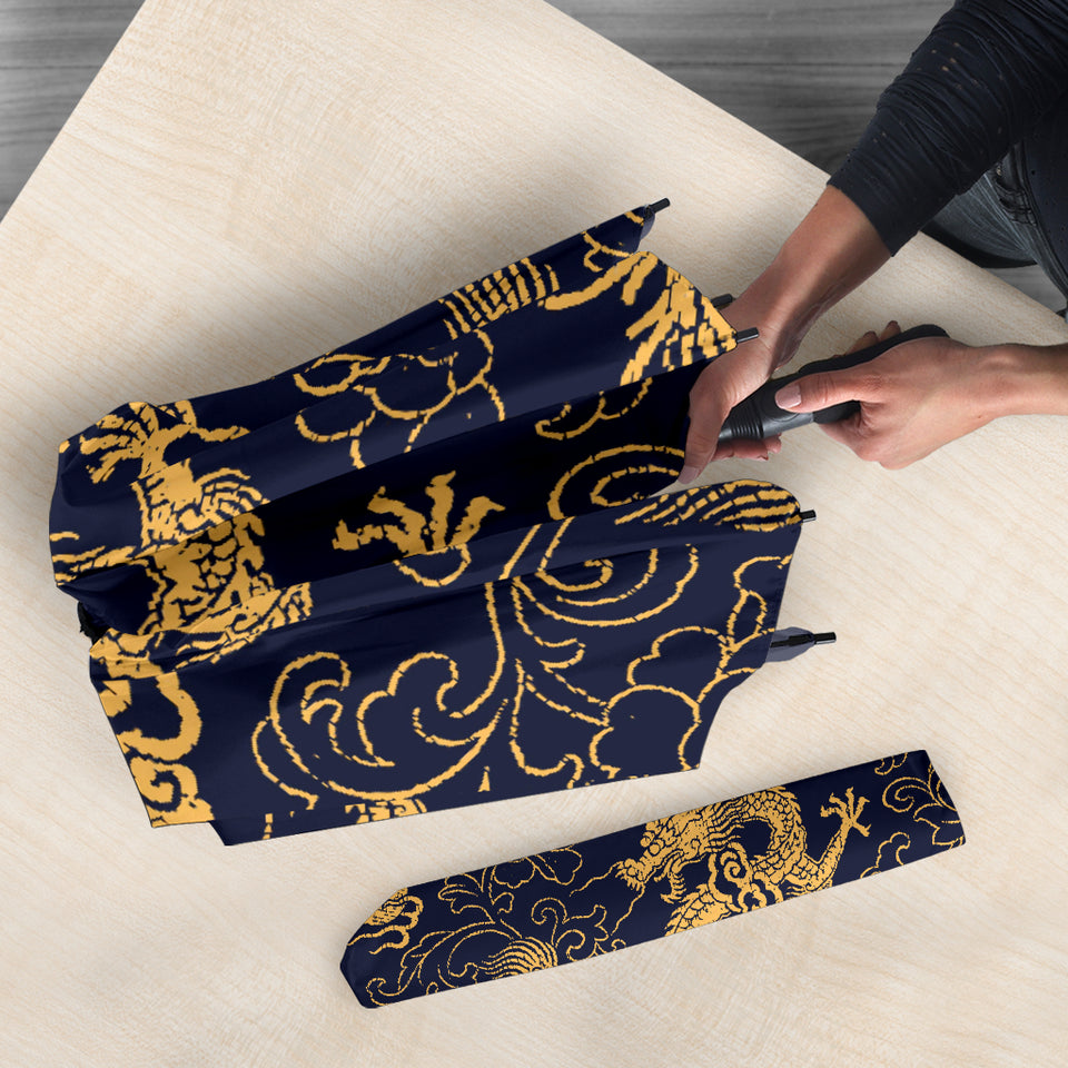 Gold Dragon Pattern Umbrella