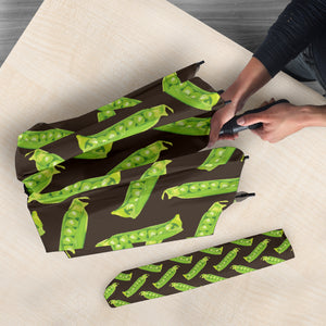 Green Peas Pattern Print Design 05 Umbrella