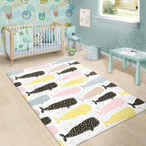 Whale Dot Pattern Area Rug
