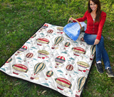 Hot Air Balloon Pattern Premium Quilt
