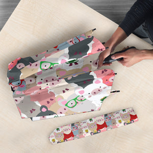 Pig Pattern Print Design 02 Umbrella