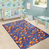 Clown Fish Pattern Print Design 04 Area Rug