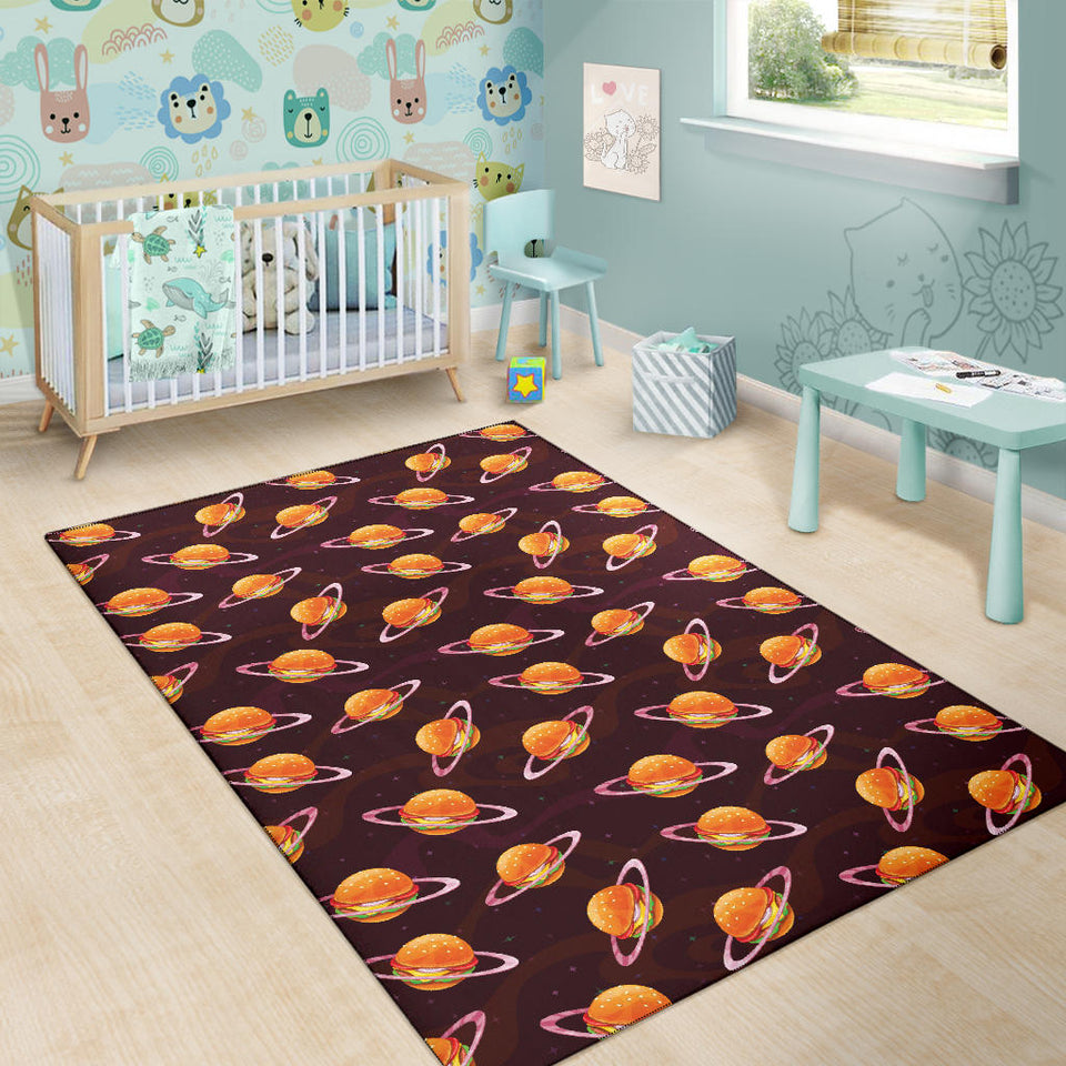 Hamburger Pattern Print Design 05 Area Rug