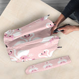 White Swan And Flower Love Pattern Umbrella